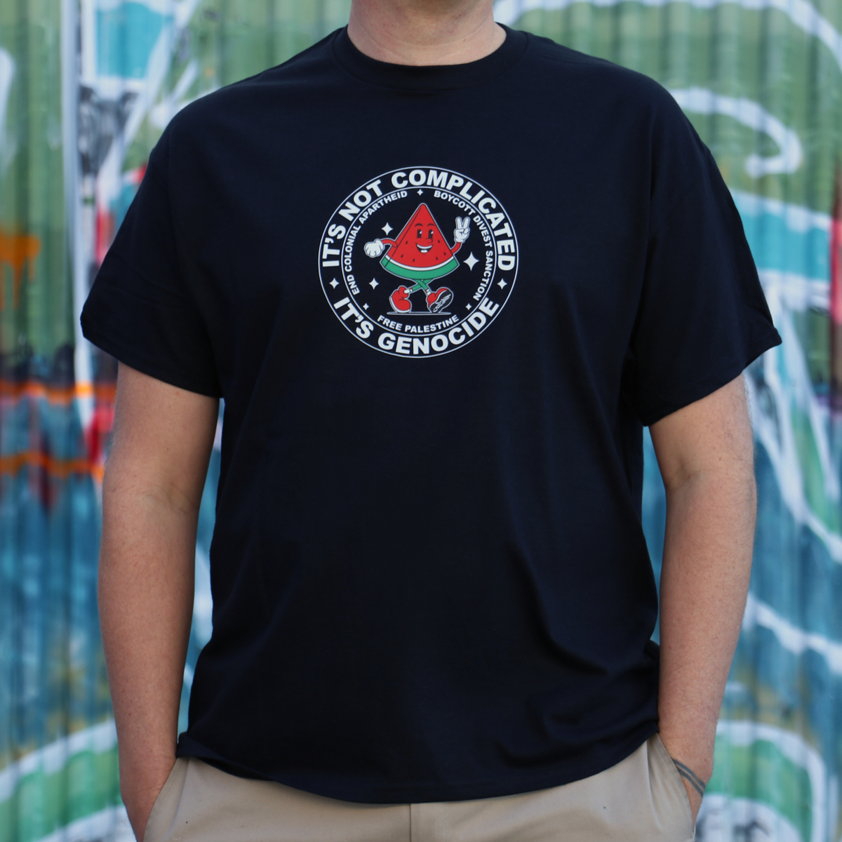 Melon Man Circle - T-shirt (Men)