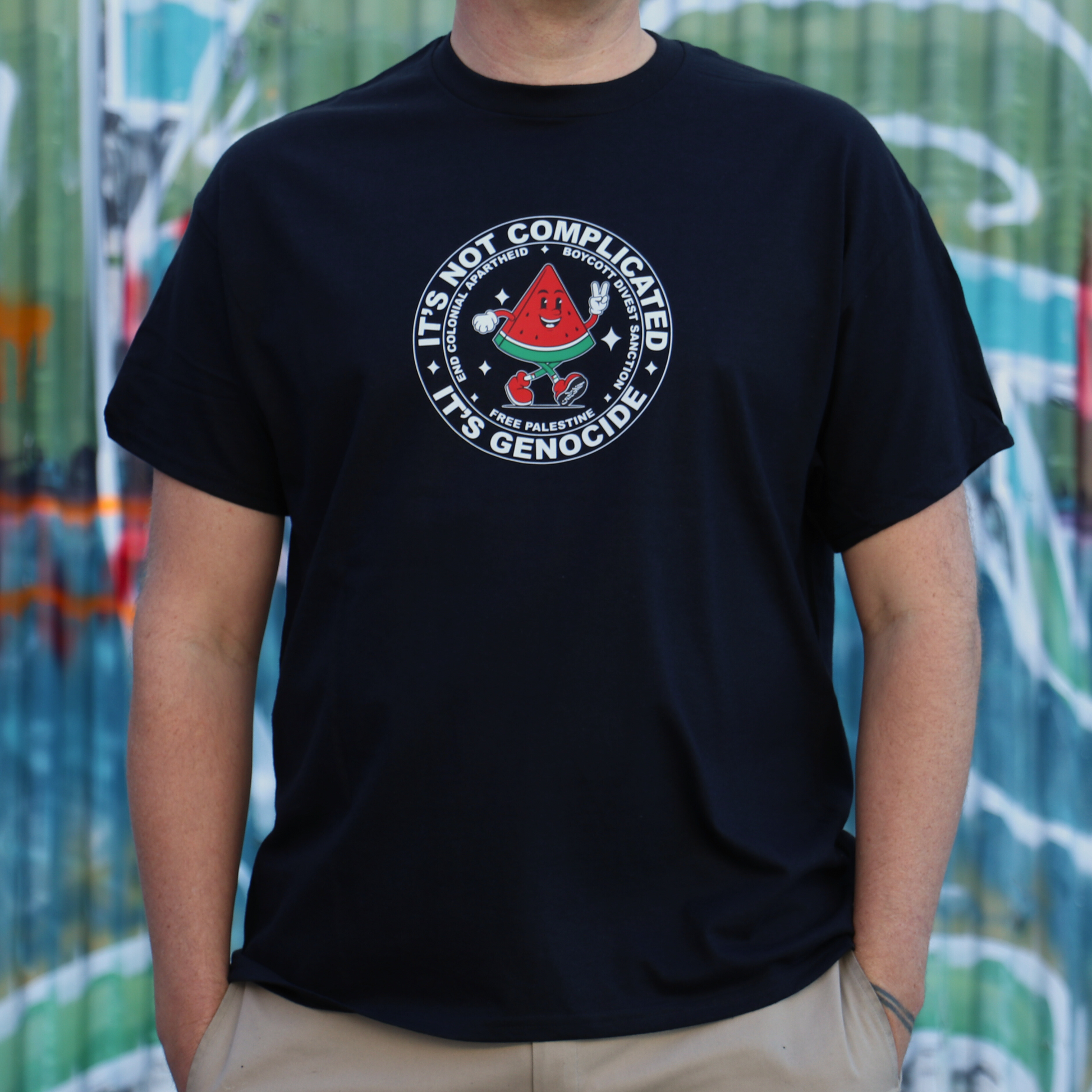 Melon Man Circle - T-shirt (Men)