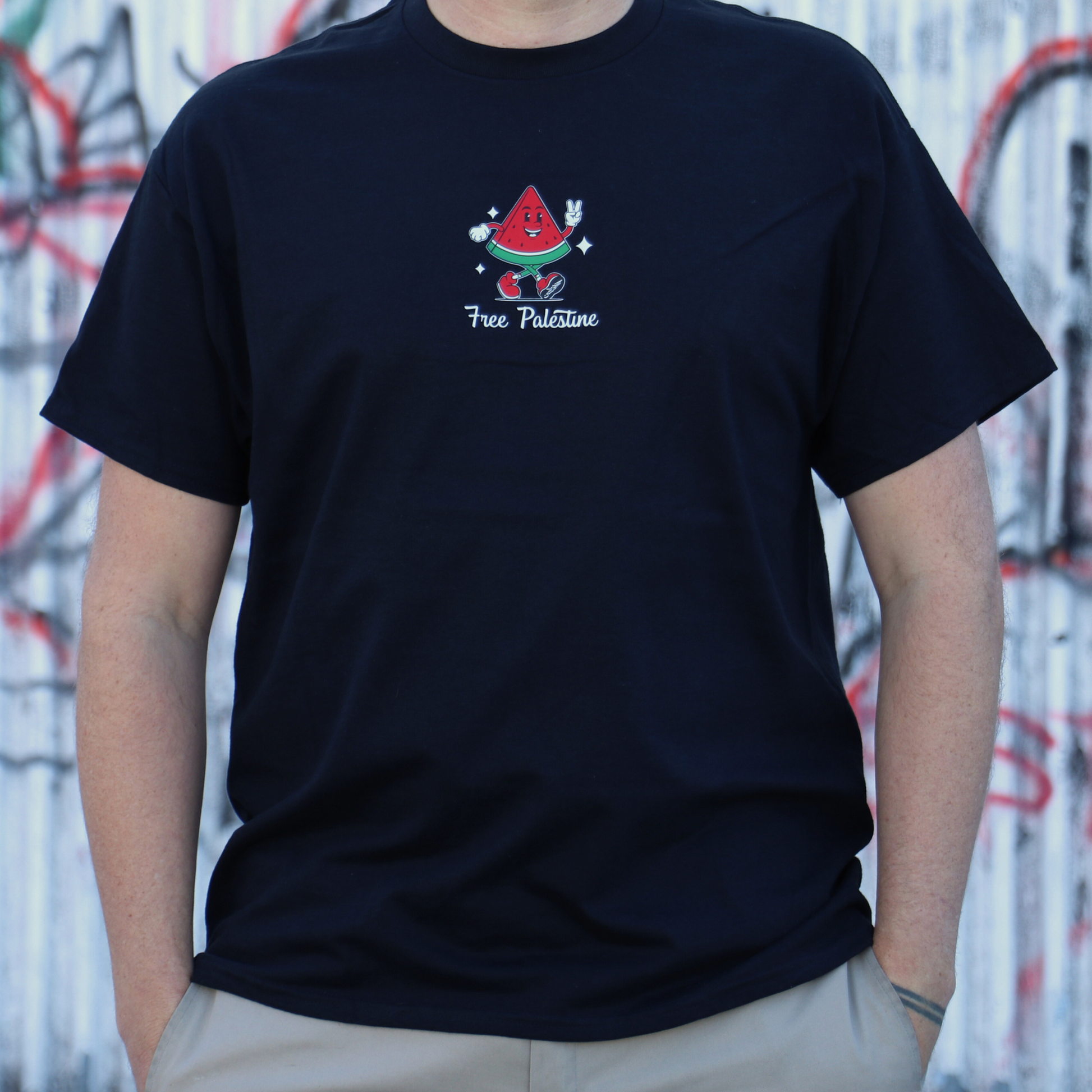 Free Palestine Melon Man - T-shirt (Men)