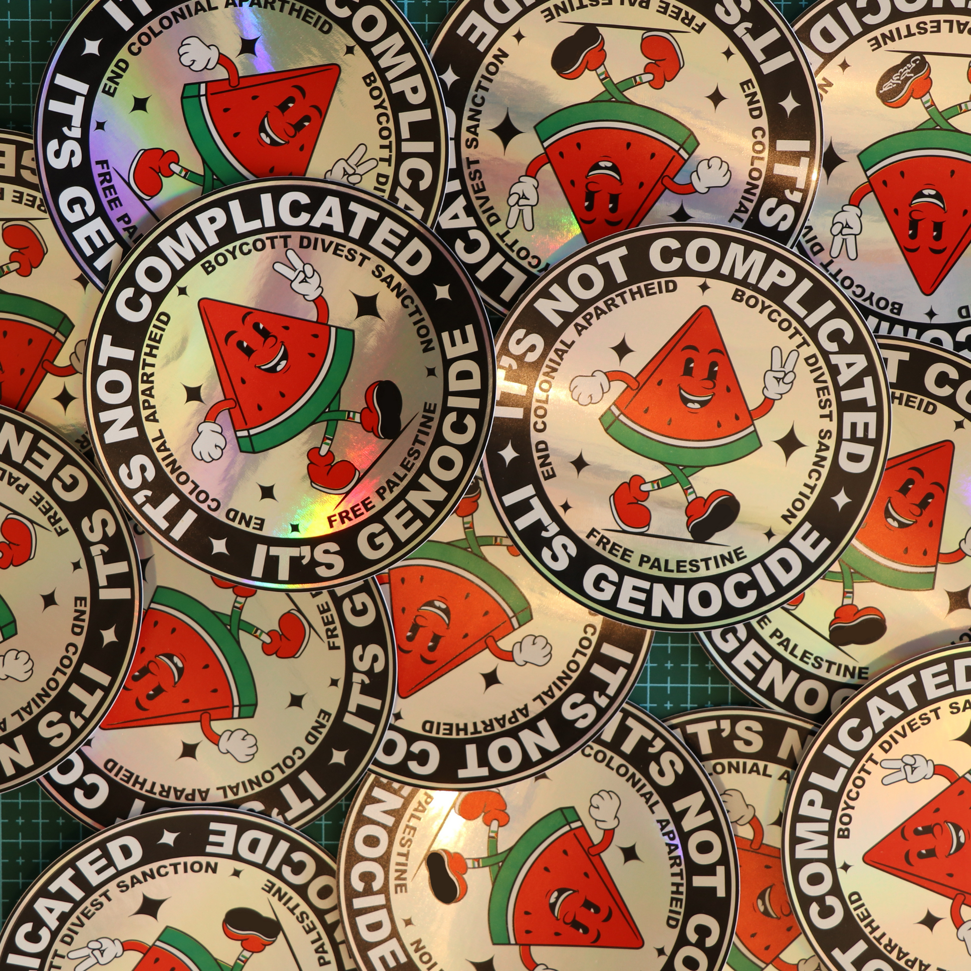 50 Pack - It's Not Complicated Eggshell Sticker - Includes Postage