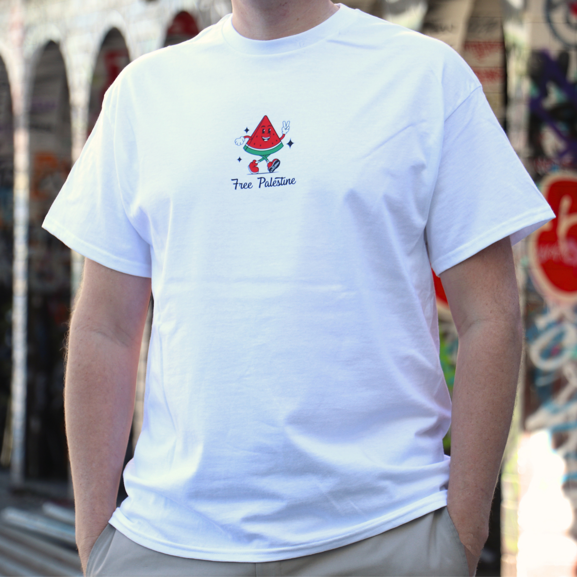 Free Palestine Melon Man - T-shirt (Men)