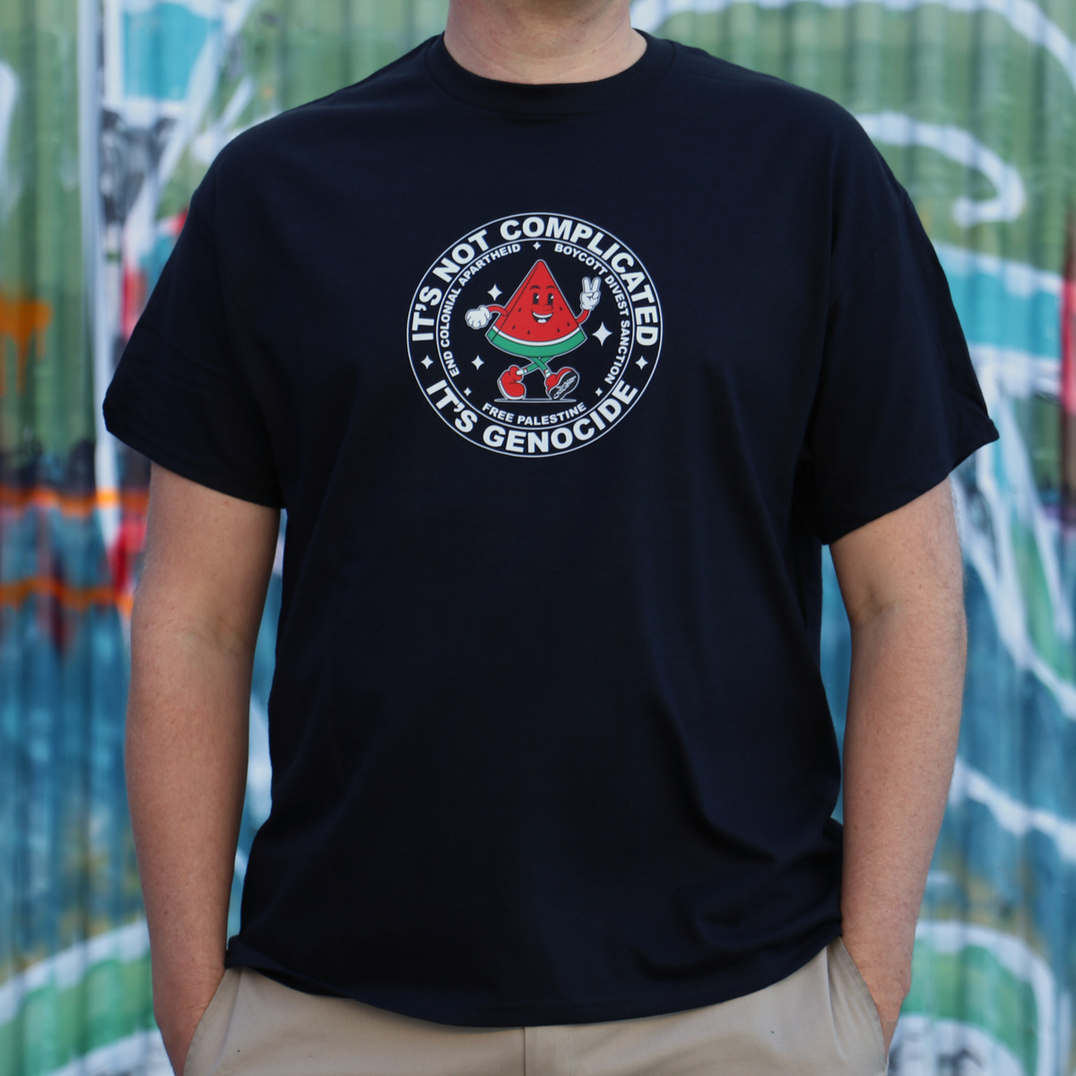 Melon Man Circle - T-shirt (Men)