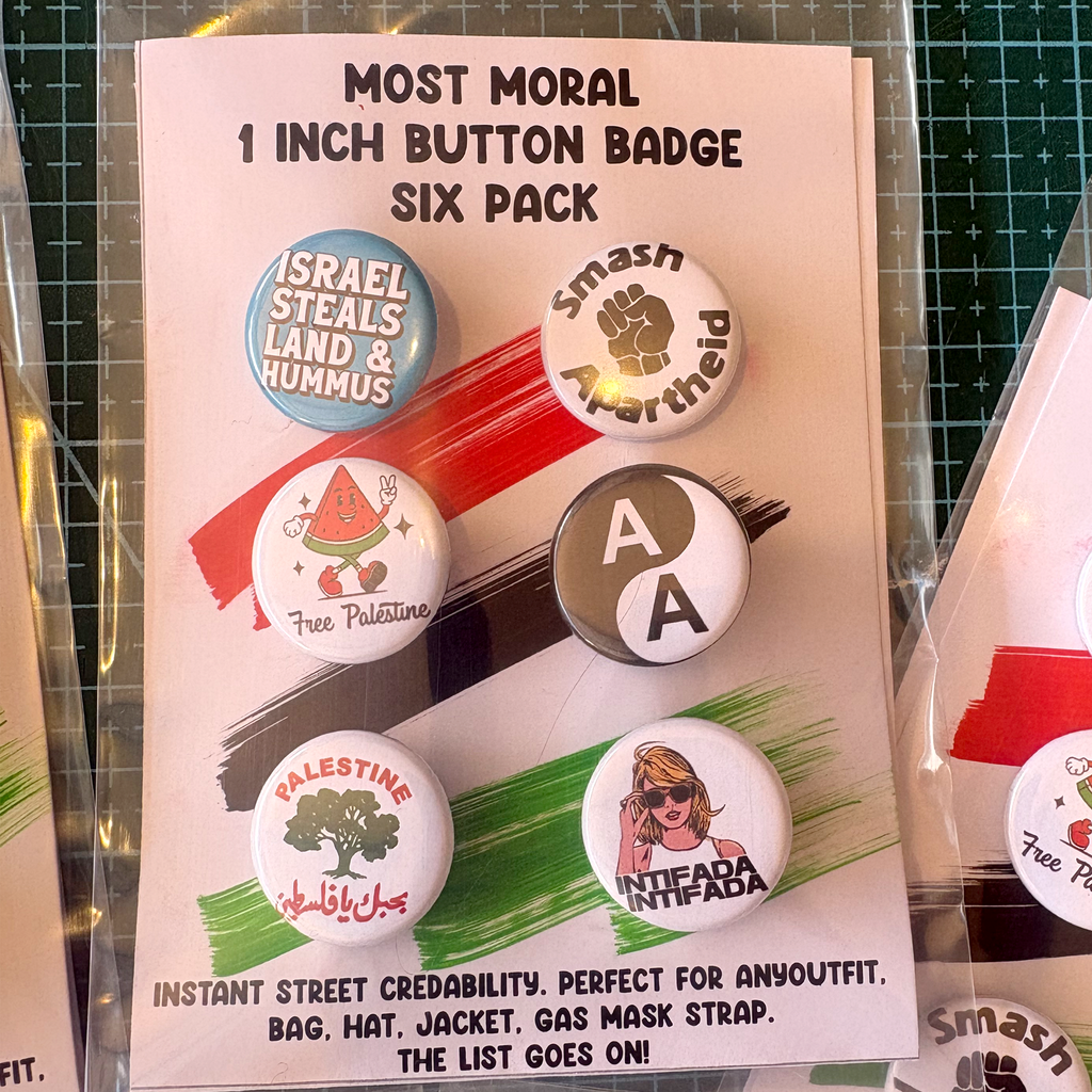 Button Badge Random 6 Pack - Includes Postage